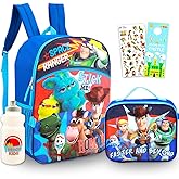 Toy Story Backpack with Lunch Box Set - Bundle with 16" Disney Backpack, Lunch Bag, Water Bottle, Stickers, More | Toy Story School Supplies for Kids