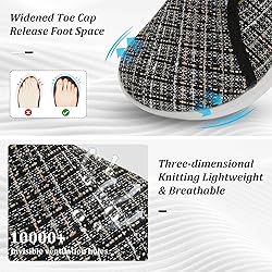 Womens Wide Orthopedic Sneakers Summer Spring