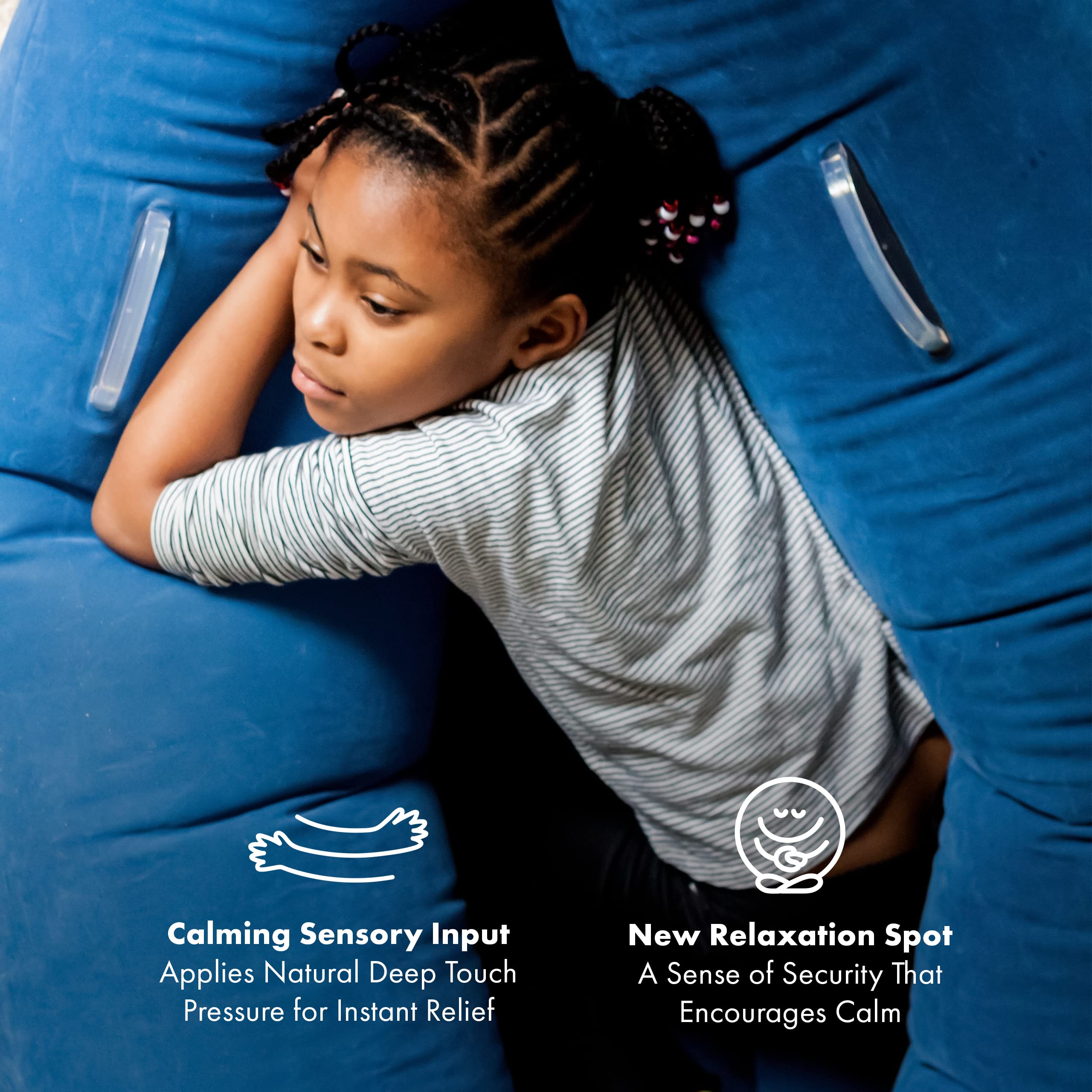 Harkla Hug Sensory Chair 60" Inflatable Sensory Pod for Kids Sensory