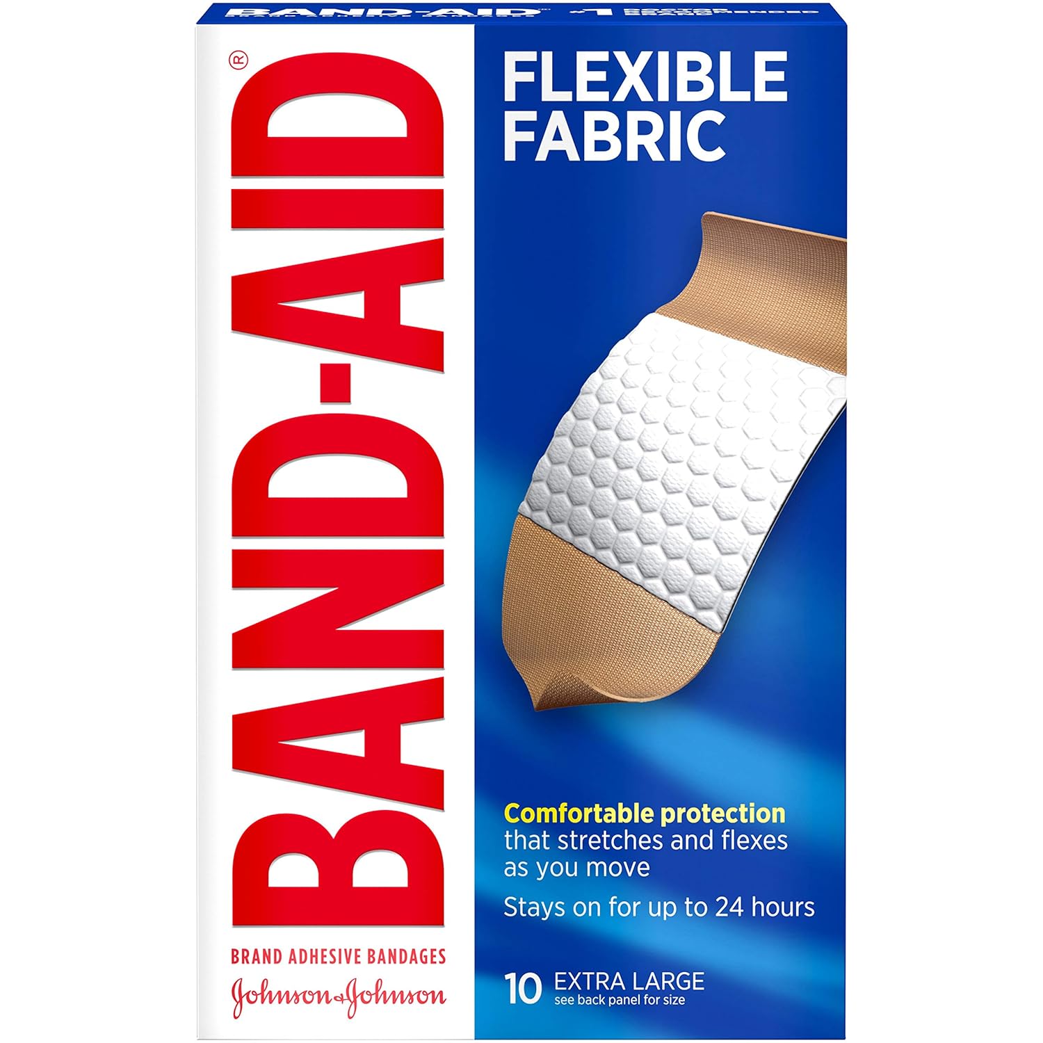 BandAid Brand TruStay Adhesive Pads, Large Sterile Bandages, 10 ct