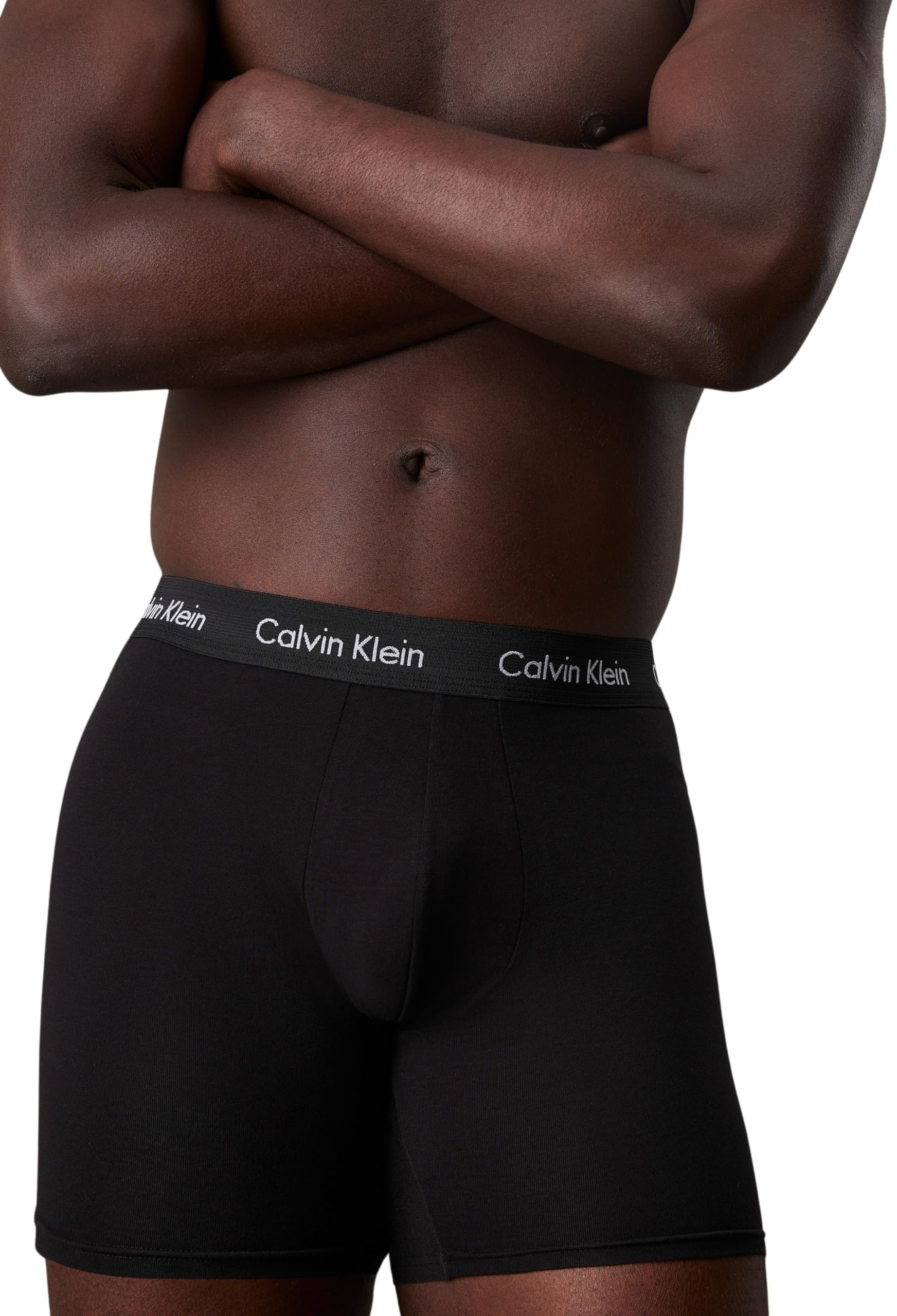Calvin Klein Herren 3er Pack Boxershorts Briefs Boxer Brief Stretch, Schwarz (Black W Black Wb), L 4