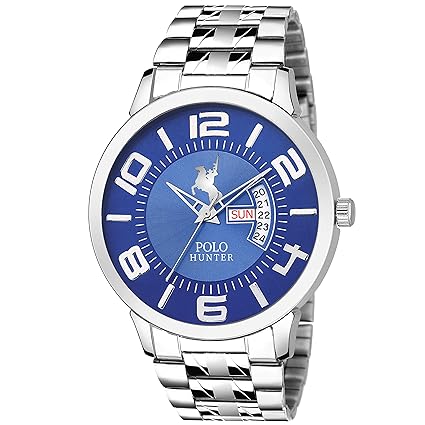 Blue Day and Date Mens Watch-1225