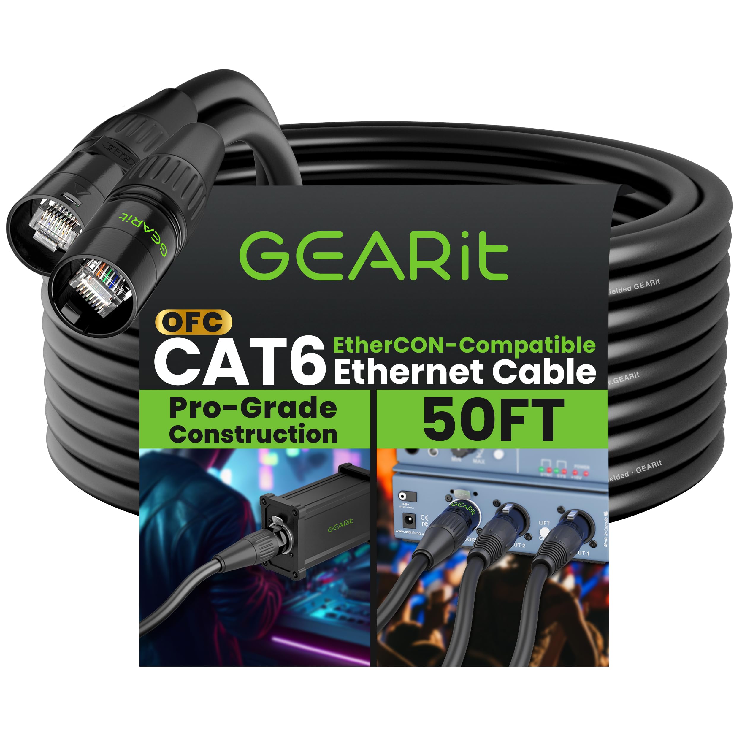 GEARit Shielded CAT6 Ethercon Cable