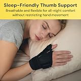 BraceUP Thumb Spica Brace Support for Arthritis Carpal Tunnel Tendonitis Black view 5
