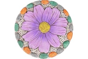 Outdoor Garden Decor Stepping Stones - Outside Garden Yard Decorative Stones Gifts for Women Garden Decor for Outside 10x10x0.75 Inch Cynkeyee