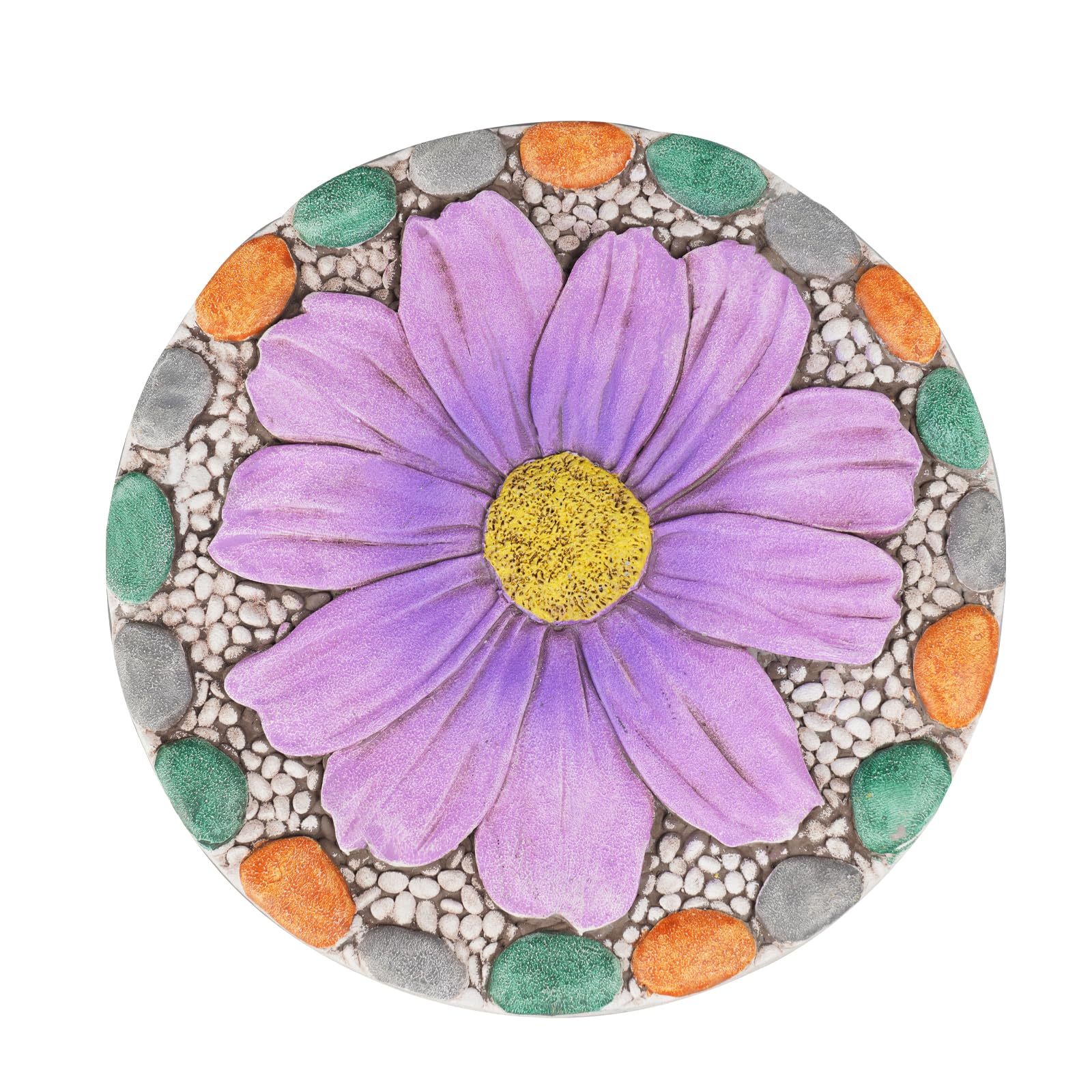 Photo 1 of Outdoor Garden Decor Stepping Stones - Outside Garden Yard Decorative Stones Gifts for Women Garden Decor for Outside 10x10x0.75 Inch Cynkeyee