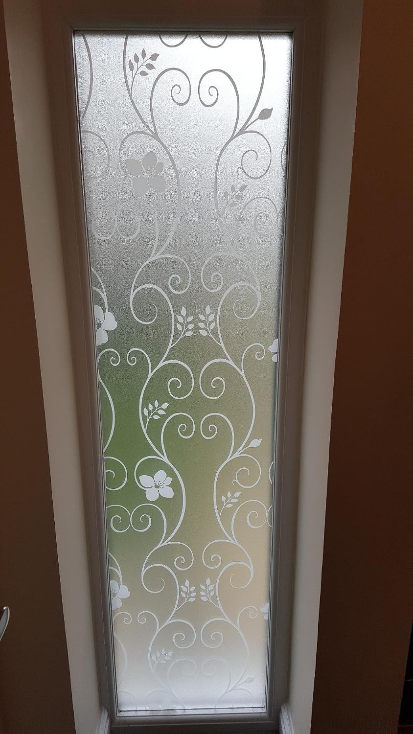 DUOFIRE Privacy Window Film Frosted Decorative Window Sticker Non Adhesive No-Glue Static Cling Glass Film Anti-UV Film (60cm X 200cm, DP014W) - Image 5
