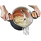 Gotham Steel 5 Quart Multipurpose Pasta Pot with Strainer Lid & Twist and Lock Handles, Nonstick Copper Surface Makes…