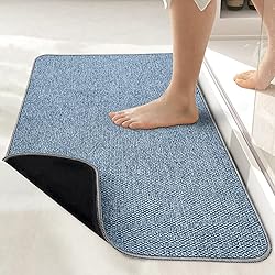 Bath Mat,Ultra Thin Bathroom Rugs,Rubber Bath Mats