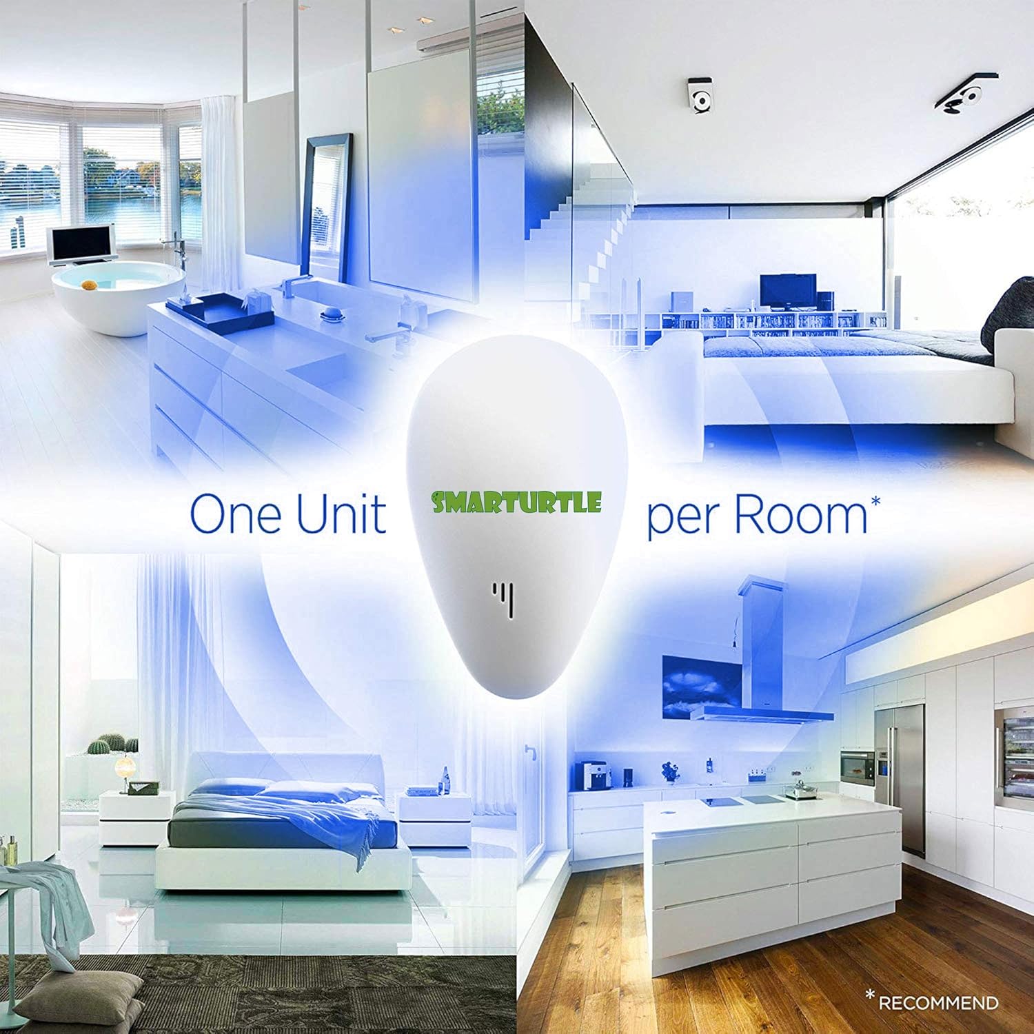 SMARTURTLE 【2020 Upgraded】 Ultrasonic pest Repeller Plug in Indoor Insect Repellent Electronic pest Control Mouse Bug Fly Electric Mosquito Repellent mice Rodent Cockroach Destruct Roach Defender : Garden & Outdoor