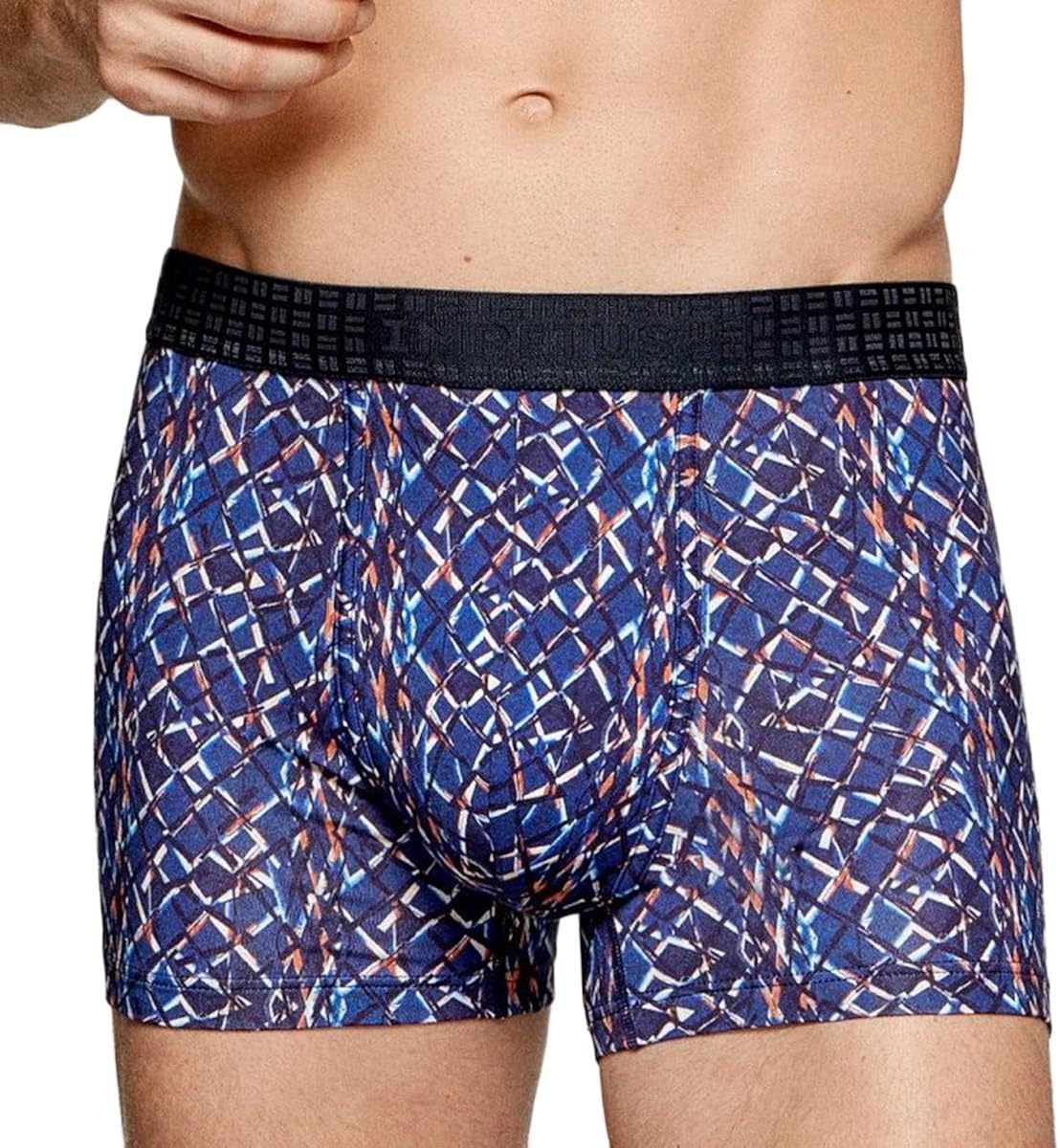 IMPETUS Herren Boxershorts lang Baumwolle Modal Gregory Marineblau Gr ...