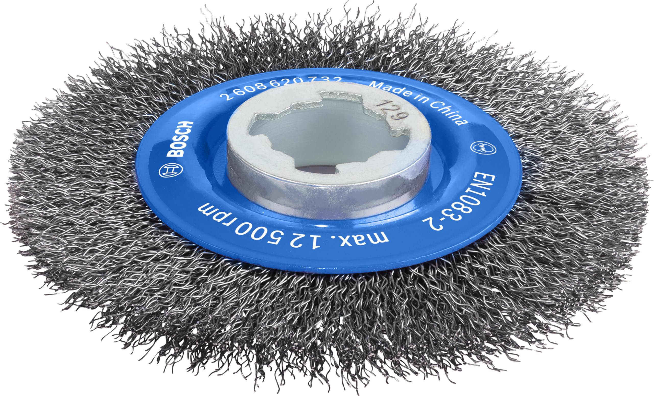 Bosch 1x PRO Steel Longlife Wire Wheel, Crimped Wire for Small Angle Grinder and X-Lock (for Steel, Ø 115 mm, Professional Accessory Small Angle Grinder)