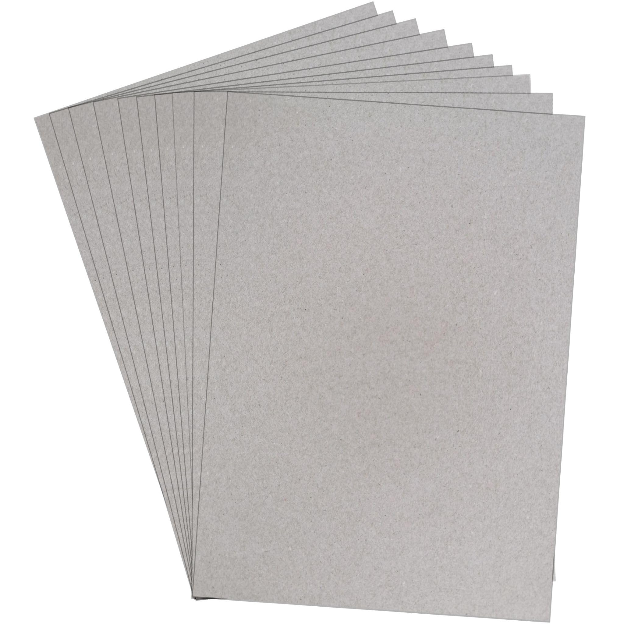 Bcreativetolearn SRA2 Greyboard 10 Sheets. Mount Board Backing Board Model Making Presentation Board Thick Recycled Card 1500 Micron Oversize A2 Book Binding