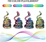 YOUSU Tricolor PLA Filament 1.75mm 1kg Triple Color Silk Coextruded 3D Printer view 2