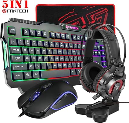 Téléchargement gratuit Images Amazon Com All In One Pc Gaming Set Rainbow Backlit 104 Keys dernière par