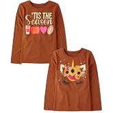 The Children's Place Kids' All Holidays,Birthdays Long Sleeve Graphic T-Shirts,2 Pack