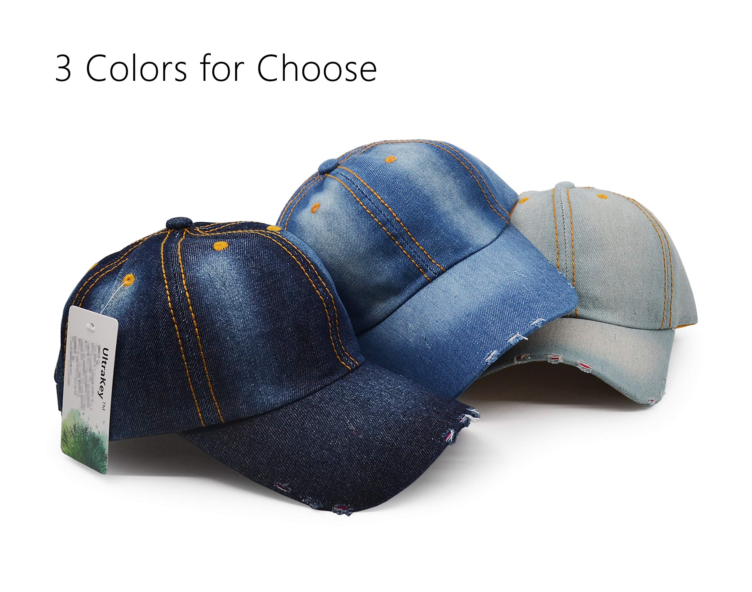 Denim Baseball Cap, Unisex Sport Hat Casual Women Men Sun Hat Outdoor