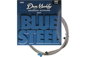 DEAN MARKLEY 2552 Blue Steel Electric Guitar Strings. 6 piece Electric Guitar String Set. Cryogenically Treated for Longer Life, Enhanced Performance, and Superior Sound. Made in USA. Gauges 9-42