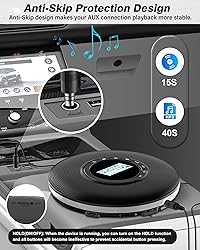 Sunoony Walkman CD Player,Portable CD Player for