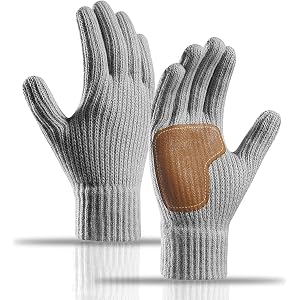 IZUS Winter Gloves for Women Warm TouchScreen Cold Weather Gloves Knit Thermal Adults Gloves