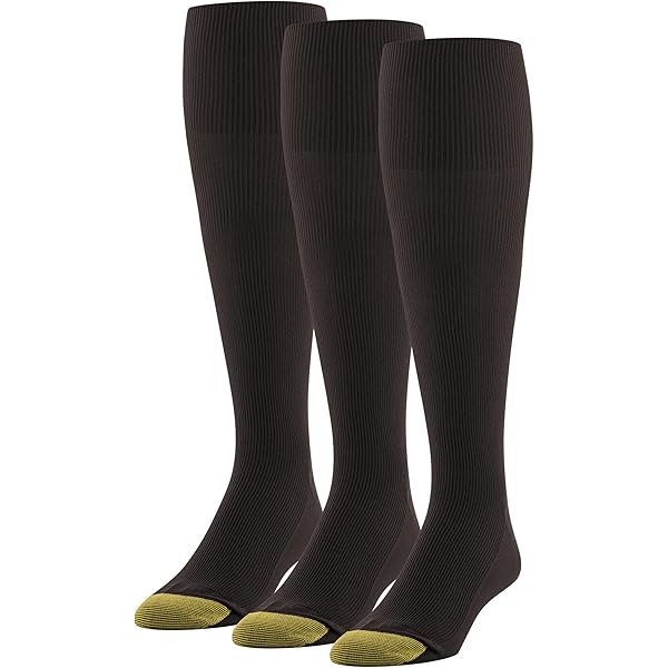 gold dress socks Amazon.com: GOLDTOE Men's Over-The-Calf Dress Socks, 3-Pairs,  Black/Charcoal, Large : Clothing, Shoes & Jewelry
