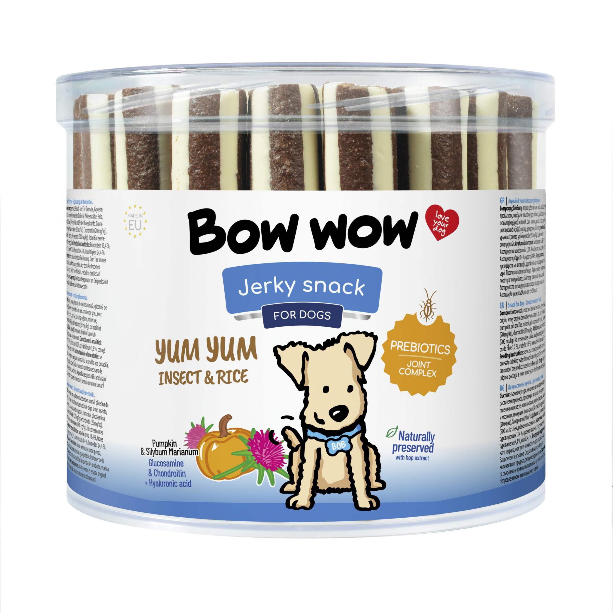 Bow Wow Treats Yum Chix Dog Treat 35PC Tub, Pack of, chicken