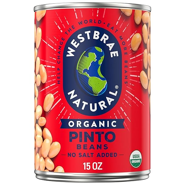 WESTBRAE ORGANIC PINTO BEANS, NO SALT ADDED, SOURCE...
