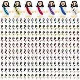 210 Pack Little Jesus Figurines in Bulk, Pocket Jesus Loves You, Jesus Small Figures, Little Tiny Jesus Figures for Church Christmas Party Favors Baptism Gifts Religious Gifts for Easter Egg Stuffers
