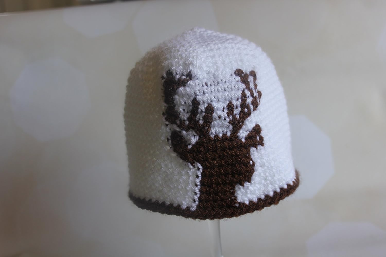 crochet deer hat
