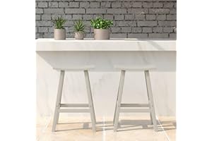 WestinTrends Malibu 2 Piece Set of 24 Height Outdoor/Patio Saddle bar stools, Sand