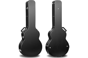 CAHAYA Guitar Cases Hard Shell for Acoustic Guitars 42 Inch Acoustic Guitar Hard Shell Case with Key Anti-shock Waterproof Travel Guitar Bag for Air Consignment CY0241