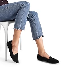 DREAM PAIRS Women's Flats, Pointed Toe Slip-On