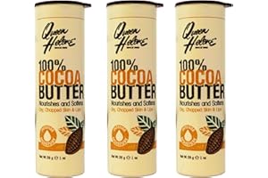Queen Helene 100% Cocoa Butter Stick – Nourishes & Softens Dry, Chapped Skin and Lips – On-the-Go Tube – 1 oz (Pack of 3)