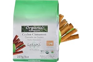 Certified Organic 227g/.5LB Premium Grade Ceylon/True Cinnamon Sticks