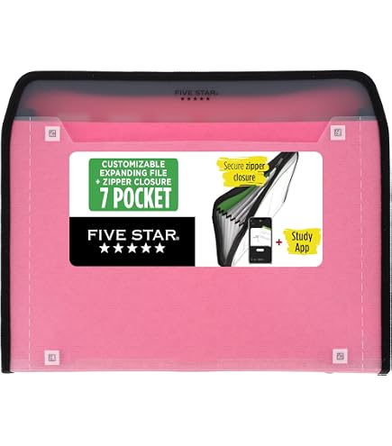 Amazon.com : Five Star Expanding File, 7-Pocket Expandable Filing