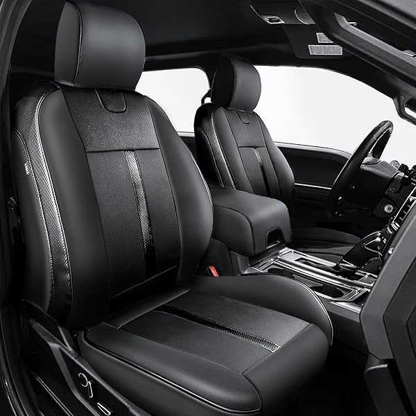 PREMIUM FAUX LEATHER SEAT COVERS CUSTOM FIT FOR...