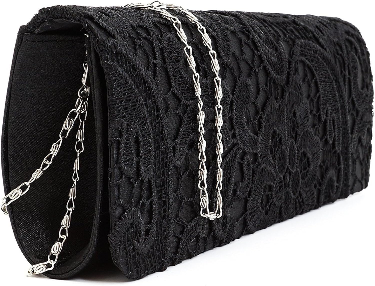 black designer evening bag