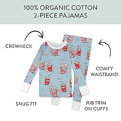 HonestBaby 2-Piece Pajamas Sleepwear PJs