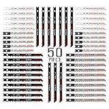 50PCS U-Shank Jigsaw Blades Set with Storage