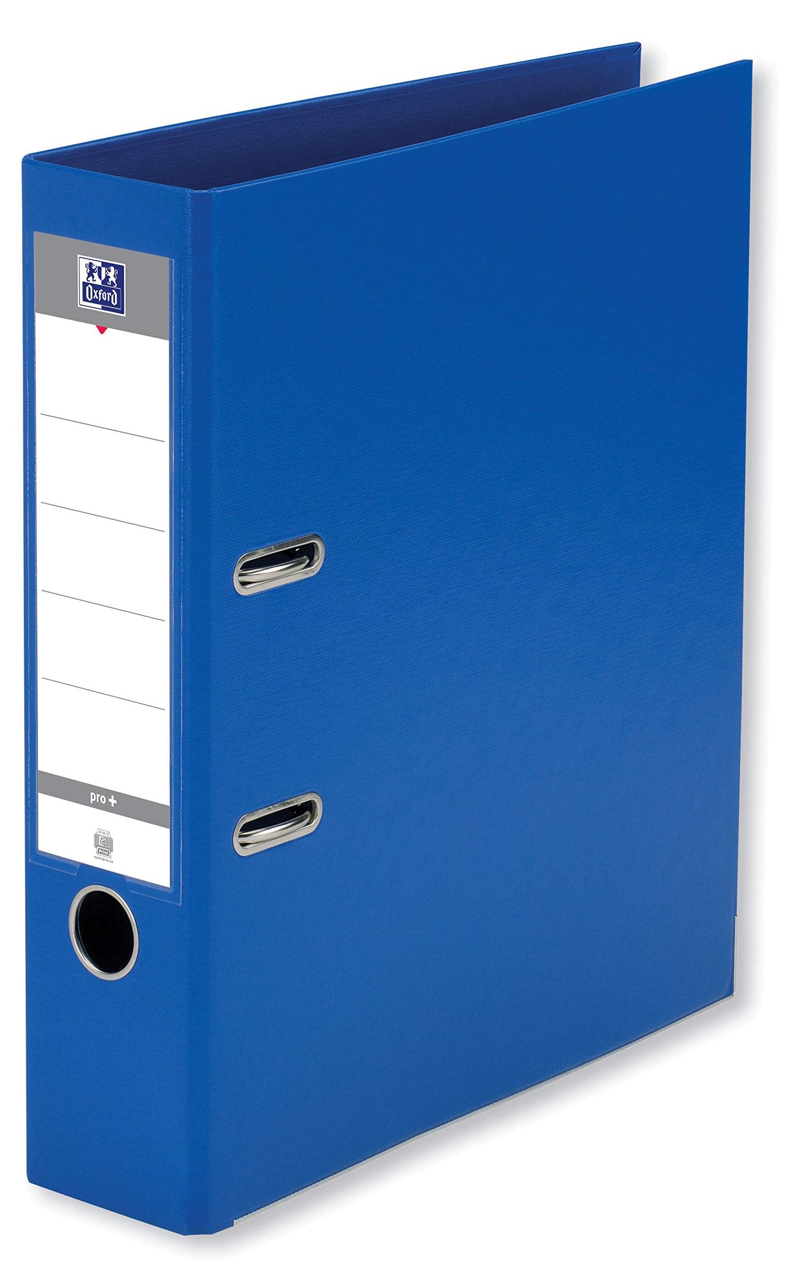 OXFORD Smart Pro+ A4XL Lever Arch File 80 mm Spine 2 Rings Polypropylene Cover Dark Blue