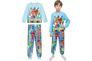MARCOBEY Boys Girls Tshirts and Pants 2Pcs Sets Kids Music Game Tee Pants Sets for 5-12Y Adventure Casual Child Clothes