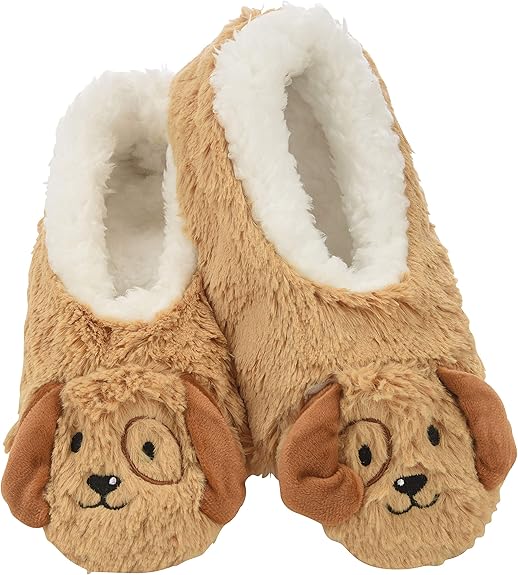 Snoozies Womens Slippers Animal Furry Foot Pals Animal