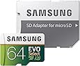 Samsung 64GB 100MB/s (U3) MicroSDXC Evo Select Memory Card with Adapter (MB-ME64GA/AM)