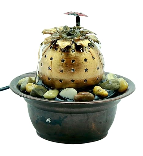 Importwala Lady Bug Metal Electronic Indoor Decorative Water Fountain for Home Decor/ Table/Office/ Living Room/ Gifts (Dimensions: 6*6*5.5 inch)