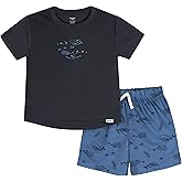 Gerber baby-boys 2-piece Pajama Set (Polyester Flame Resistant Short-sleeve Top & Shorts)
