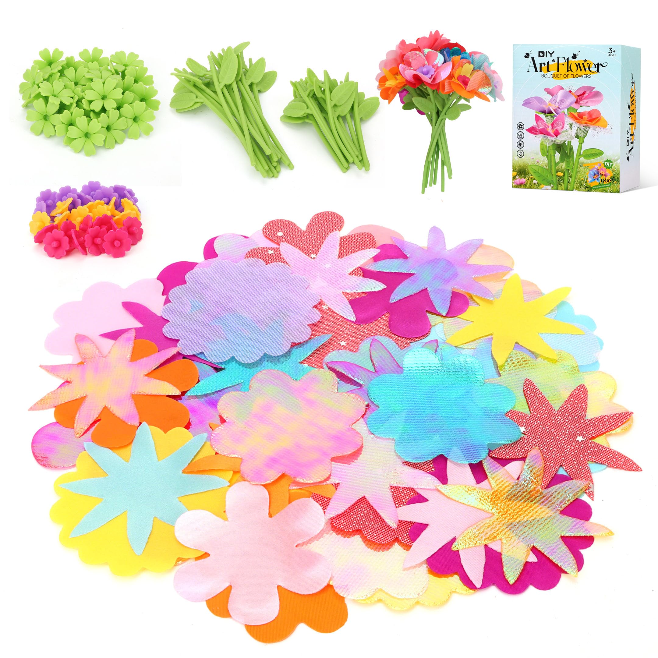 Alutaba DIY Flower Bouquet Kit Refill Pack – DIY Arts & Crafts Toy Accessories (Main Kit Not Included)