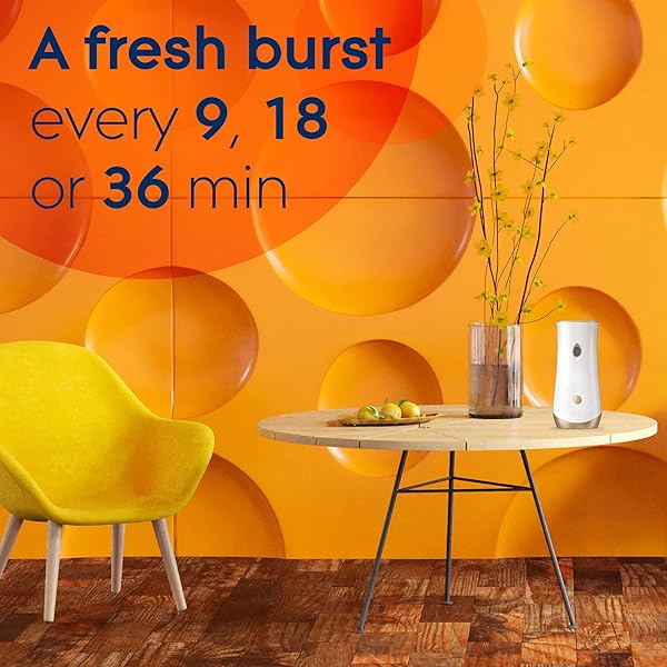 GLADE AUTOMATIC SPRAY REFILL, AIR FRESHENER FOR HOME AND BATHROOM, COASTAL SUNSHINE CITRUS, 6.2 OZ