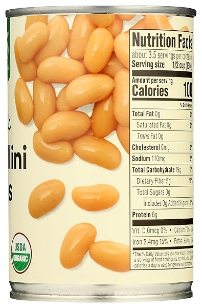 365 BY WHOLE FOODS MARKET, ORGANIC CANNELLINI BEANS, 15.5 OUNCE