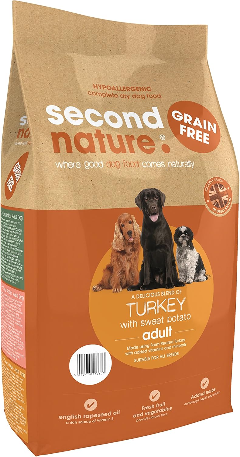 Second Nature Dog Food Adult Grain Free Turkey with Sweet Potato