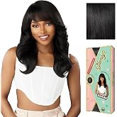 Sensationnel Glamzy Lace Crown Wig-Zandy, 1 JETBLACK | Hand Tied Crownarea, Synthetic Hair, Glueless